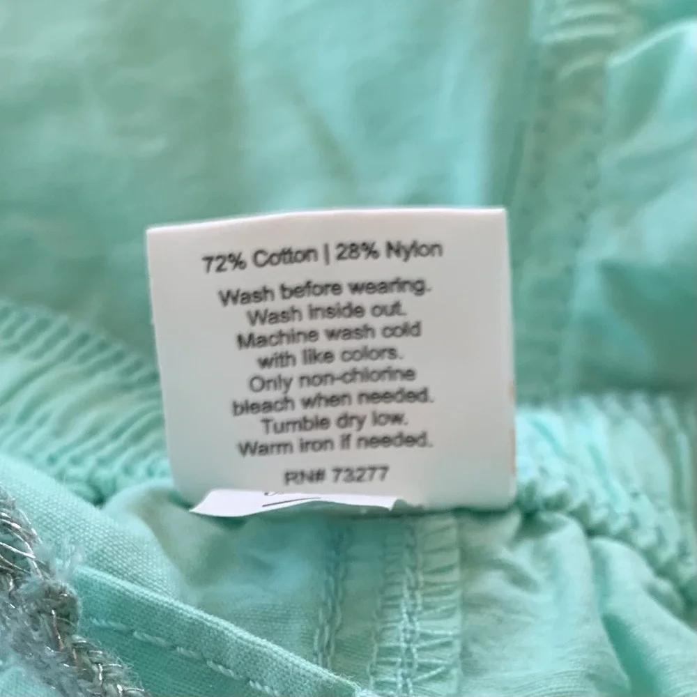 Jumping Beans Girls Roll Cuff Woven Shorts New with Tags 5 Green Elastic Waist